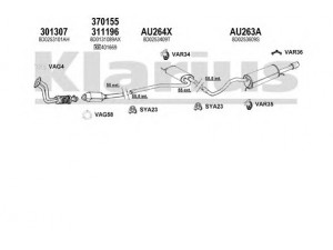 KLARIUS 940440U išmetimo sistema 
 Išmetimo sistema -> Išmetimo sistema, visa