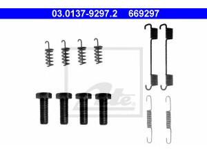 ATE 03.0137-9297.2 priedų komplektas, stovėjimo stabdžių trinkelės 
 Stabdžių sistema -> Rankinis stabdys