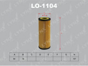 LYNXauto LO-1104 alyvos filtras 
 Techninės priežiūros dalys -> Techninės priežiūros intervalai
958 107 222 00, 06E 115 405 A, 06E 115 405 C