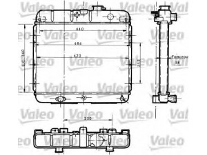 VALEO 730061 radiatorius, variklio aušinimas 
 Aušinimo sistema -> Radiatorius/alyvos aušintuvas -> Radiatorius/dalys
1300-C6, 1300C6