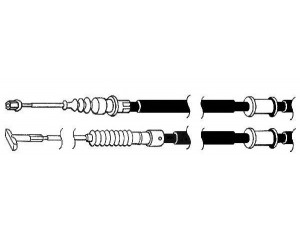 CEF AR02138 trosas, stovėjimo stabdys 
 Stabdžių sistema -> Valdymo svirtys/trosai
60616741, 60626919