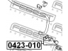 FEBEST 0423-010 šarnyro stabilizatorius 
 Ašies montavimas/vairavimo mechanizmas/ratai -> Stabilizatorius/fiksatoriai -> Savaime išsilyginanti atrama
MR333762, 20470-SA000