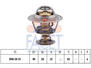 FACET 7.8415S termostatas, aušinimo skystis 
 Aušinimo sistema -> Termostatas/tarpiklis -> Thermostat
25500-02500, 25500 02500