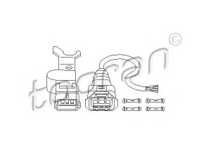 TOPRAN 207 013 RPM jutiklis, variklio valdymas 
 Kibirkšties / kaitinamasis uždegimas -> Impulsų generatorius
90 12 039, 93171450