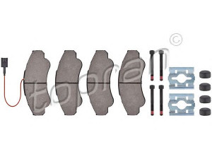 TOPRAN 722 512 stabdžių trinkelių rinkinys, diskinis stabdys 
 Techninės priežiūros dalys -> Papildomas remontas
4252 44, 4252 45, 4254 59, 4252 44