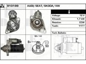 EDR 910199 starteris 
 Elektros įranga -> Starterio sistema -> Starteris
02Z911023M, 02Z911023N, 02Z911023NX