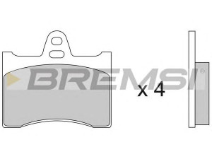BREMSI BP2117 stabdžių trinkelių rinkinys, diskinis stabdys 
 Techninės priežiūros dalys -> Papildomas remontas
425129, 425173, 4MB5462429, 4MB5471232