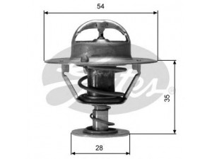 GATES TH04277G1 termostatas, aušinimo skystis 
 Aušinimo sistema -> Termostatas/tarpiklis -> Thermostat
MD997222, MD997605, 1953231, 1961674