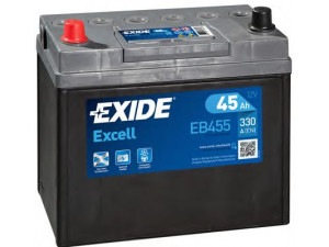 EXIDE _EB455 starterio akumuliatorius; starterio akumuliatorius 
 Elektros įranga -> Akumuliatorius