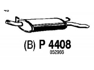FENNO P4408 galinis duslintuvas 
 Išmetimo sistema -> Duslintuvas
852881, 852966