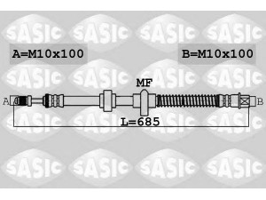 SASIC 6600057 stabdžių žarnelė 
 Stabdžių sistema -> Stabdžių žarnelės
4806E8, 4806K3, 4806E8, 4806K3