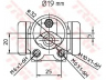 TRW BWD303 rato stabdžių cilindras 
 Stabdžių sistema -> Ratų cilindrai
6001551410, 7701044850, 7701070668