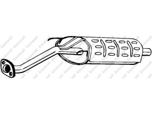 BOSAL 115-307 galinis duslintuvas 
 Išmetimo sistema -> Duslintuvas
GEX-33626, WCG-102410