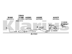 KLARIUS 940384U išmetimo sistema 
 Išmetimo sistema -> Išmetimo sistema, visa