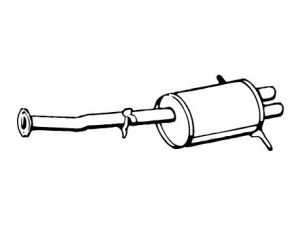 FONOS 618652 galinis duslintuvas 
 Išmetimo sistema -> Duslintuvas
44070AA010, 44304AA090, 44304AA130