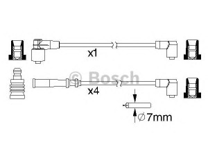 BOSCH 0 986 357 186 uždegimo laido komplektas 
 Kibirkšties / kaitinamasis uždegimas -> Uždegimo laidai/jungtys