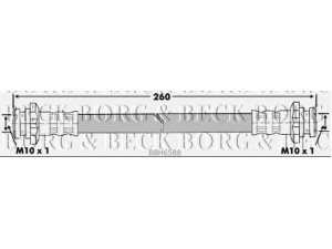 BORG & BECK BBH6588 stabdžių žarnelė 
 Stabdžių sistema -> Stabdžių žarnelės
4620489911, 4621401A11, 462140A11