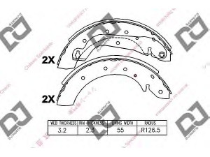 DJ PARTS BS1143 stabdžių trinkelių komplektas 
 Techninės priežiūros dalys -> Papildomas remontas
1203934, 1954496, 1960416, 440600F026