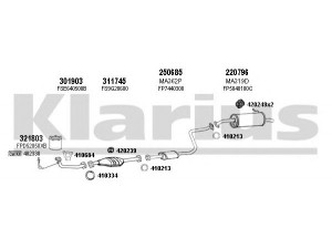 KLARIUS 570249E išmetimo sistema 
 Išmetimo sistema -> Išmetimo sistema, visa