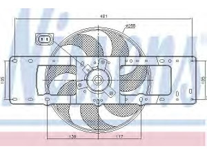 NISSENS 85499 ventiliatorius, radiatoriaus 
 Aušinimo sistema -> Oro aušinimas
77 00 653 324, 77 00 785 115, 77 00 828 623