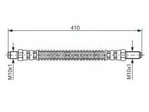 BOSCH 1 987 476 586 stabdžių žarnelė 
 Stabdžių sistema -> Stabdžių žarnelės
NRC 9456, A082J6100F