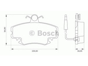 BOSCH 0 986 BB0 083 stabdžių trinkelių rinkinys, diskinis stabdys 
 Techninės priežiūros dalys -> Papildomas remontas