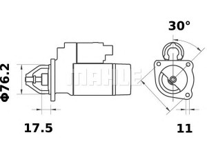 MAHLE ORIGINAL MS 284 starteris 
 Elektros įranga -> Starterio sistema -> Starteris
1 057 652, 5 026 806, 6 775 699