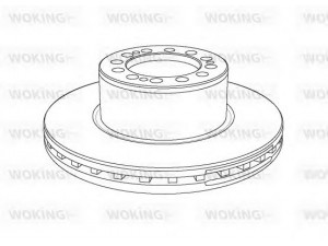 WOKING NSA1142.20 stabdžių diskas
