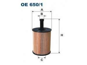 FILTRON OE650/1 alyvos filtras 
 Techninės priežiūros dalys -> Techninės priežiūros intervalai
68001297AA, K68001297AA, 1118184