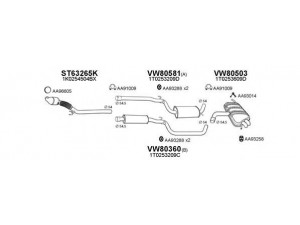 VENEPORTE 800306 išmetimo sistema 
 Išmetimo sistema -> Išmetimo sistema, visa