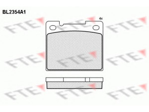 FTE BL2354A1 stabdžių trinkelių rinkinys, diskinis stabdys 
 Techninės priežiūros dalys -> Papildomas remontas
2701647, 271336, 2713360