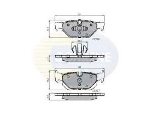 COMLINE CBP01708 stabdžių trinkelių rinkinys, diskinis stabdys 
 Techninės priežiūros dalys -> Papildomas remontas
34 21 6 767 150, 34 21 6 773 161