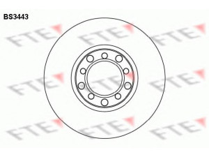 FTE BS3443 stabdžių diskas 
 Dviratė transporto priemonės -> Stabdžių sistema -> Stabdžių diskai / priedai
126 420 00 05, 126 420 01 72, 126 421 00 12