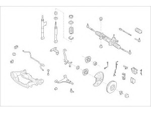 DELPHI MERC-08691-F rato pakaba 
 Ašies montavimas/vairavimo mechanizmas/ratai -> Prekių paieška pagal schemą