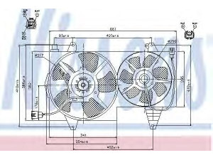 NISSENS 85296 ventiliatorius, radiatoriaus 
 Aušinimo sistema -> Oro aušinimas
30862192, 30864349, 3345744, 3345745