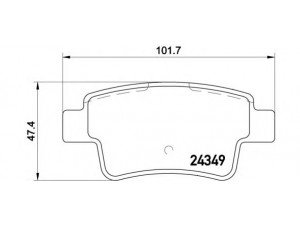 BREMBO P 23 104 stabdžių trinkelių rinkinys, diskinis stabdys 
 Techninės priežiūros dalys -> Papildomas remontas
50902169, 71770022, 71773144, 77363959