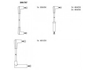 BREMI 300/767 uždegimo laido komplektas 
 Kibirkšties / kaitinamasis uždegimas -> Uždegimo laidai/jungtys
83507180