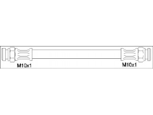 WOKING G1900.21 stabdžių žarnelė 
 Stabdžių sistema -> Stabdžių žarnelės
MB316287, MB857553, MR129773, MB316287