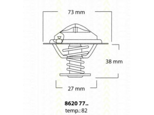 TRISCAN 8620 7782 termostatas, aušinimo skystis 
 Aušinimo sistema -> Termostatas/tarpiklis -> Thermostat
90048-33058-000, 9004833058, 9004833059000