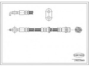 CORTECO 19033069 stabdžių žarnelė
9094702769, 9094702852, 9094702852