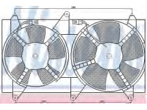 NISSENS 85611 ventiliatorius, radiatoriaus 
 Aušinimo sistema -> Oro aušinimas
96640489