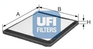 UFI 53.020.00 filtras, salono oras 
 Techninės priežiūros dalys -> Techninės priežiūros intervalai
60801430, 60811242, 7797229, 82398550