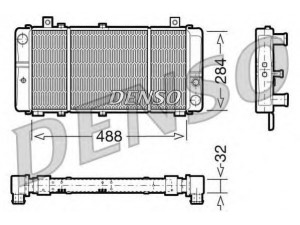 DENSO DRM27001 radiatorius, variklio aušinimas 
 Aušinimo sistema -> Radiatorius/alyvos aušintuvas -> Radiatorius/dalys
115610500