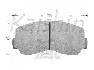 KAISHIN FK6014 stabdžių trinkelių rinkinys, diskinis stabdys 
 Techninės priežiūros dalys -> Papildomas remontas
MB058197, MB058916, MB082439, MB150673