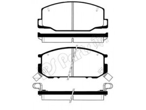IPS Parts IBD-1231 stabdžių trinkelių rinkinys, diskinis stabdys 
 Techninės priežiūros dalys -> Papildomas remontas
04491-14140, 04491-14141, 04491-14160