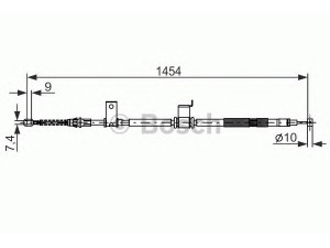 BOSCH 1 987 482 294 trosas, stovėjimo stabdys 
 Stabdžių sistema -> Valdymo svirtys/trosai
96625 954, 96625954, 96625954