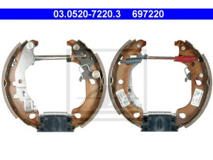 ATE 03.0520-7220.3 stabdžių trinkelių komplektas 
 Techninės priežiūros dalys -> Papildomas remontas
71740710