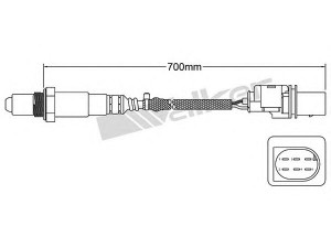 WALKER PRODUCTS 250-25044 lambda jutiklis 
 Išmetimo sistema -> Lambda jutiklis
11 78 7 535 269, 11 78 7 539 124