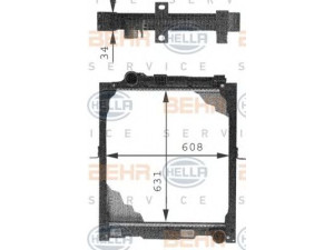HELLA 8MK 376 721-281 radiatorius, variklio aušinimas 
 Aušinimo sistema -> Radiatorius/alyvos aušintuvas -> Radiatorius/dalys
650 501 06 01, 650 501 12 01, 652 501 02 01