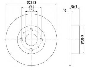 PAGID 51803 stabdžių diskas 
 Dviratė transporto priemonės -> Stabdžių sistema -> Stabdžių diskai / priedai
164202610001, 60801755, 82394418
